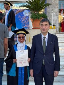 حفل تخريج طلاب اختبار اللغة اليابانية JLPT في مركز اللغات الحديث